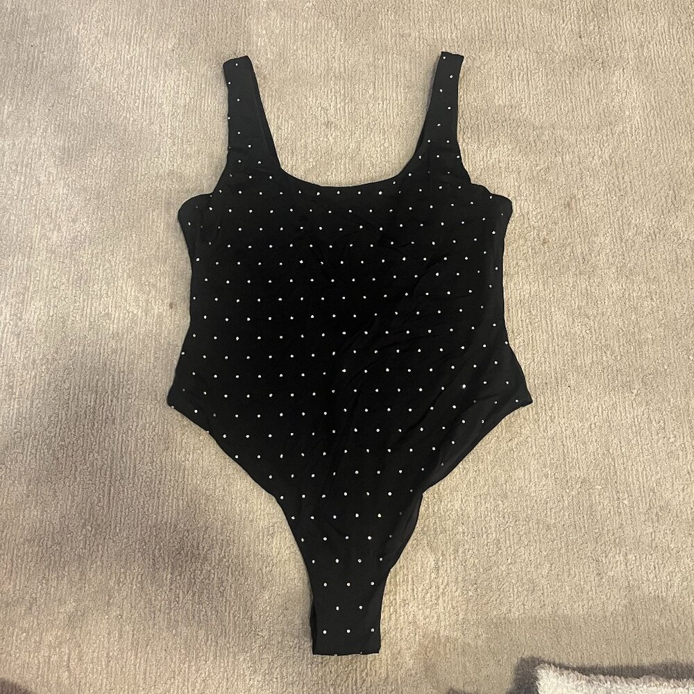 NBW WeWoreWhat Rhinestone One Piece Swimsuit